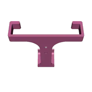 Vertical fan phone holder support