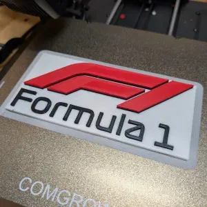 Formula 1 F1 Logo Plaque for Ender 3 V3 SE
