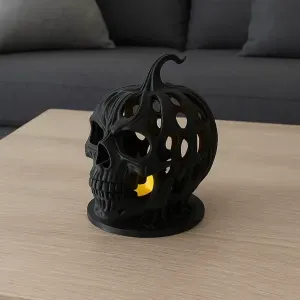VORONOI SKELETON PUMPKIN HEAD / HALLOWEENDECOR