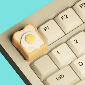 BREAKFAST KEYCAP - BREAD, EGG, CHEESE! (CHERRY MX)