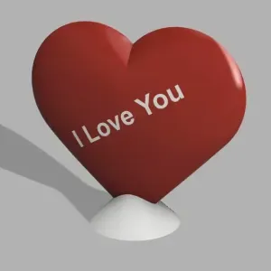 Cœur avec "I Love You"
