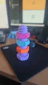 Large Bolt and Nut - Educational Game