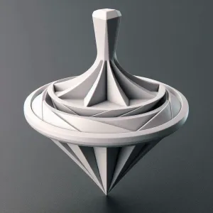 spinning top with a sleek