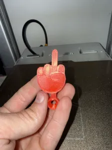 Middle Finger Keychain – Funny Gesture