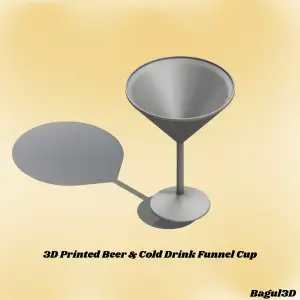 3D Printed Beer & Cold Drink Funnel Cup