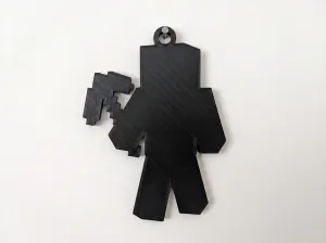 Minecraft Steve Silhouette Wall Art - Gamer Decor