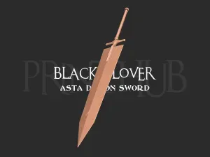 Asta Demon Slayer Sword - Black Clover Weapon