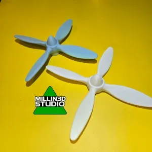 4 Blade Airplane Propeller model
