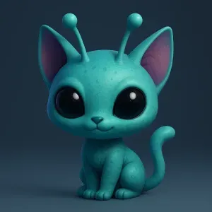 Chibi Alien Cat