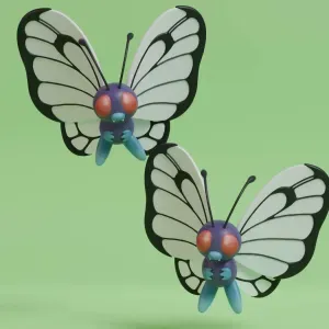 Pokemon - Butterfree with 2 poses