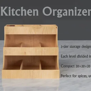 Kitchen Organizer Cabinet - For Cutlery, Spices, Snacks, Zip