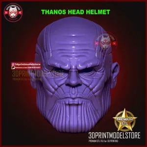Thanos Head Mask - Marvel Cosplay Helmet - Halloween Costume