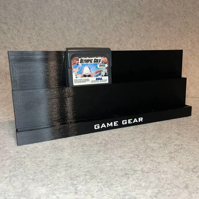 Display stand holder for Sega GameGear games
