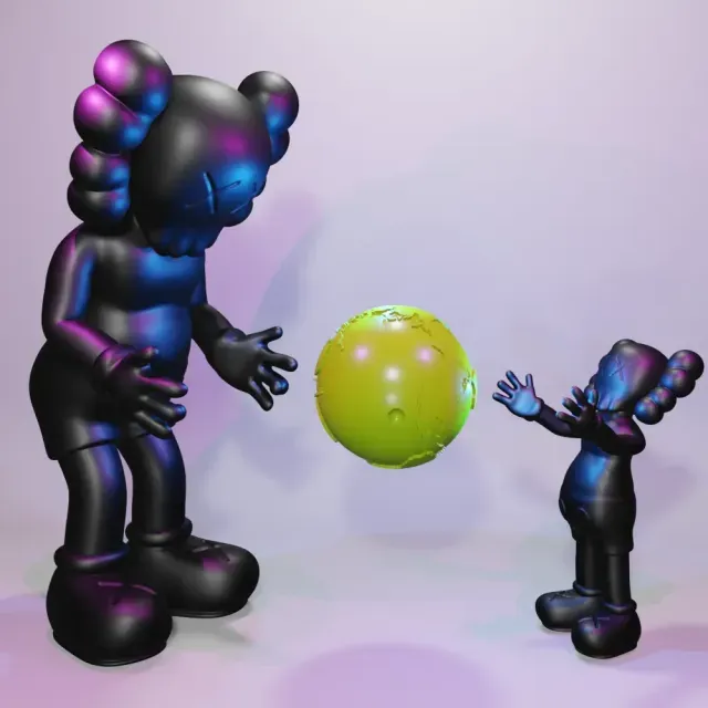 KAWS THE PROMISE FIGURE - 3D PRINT MODELS — Фото 3 из 7