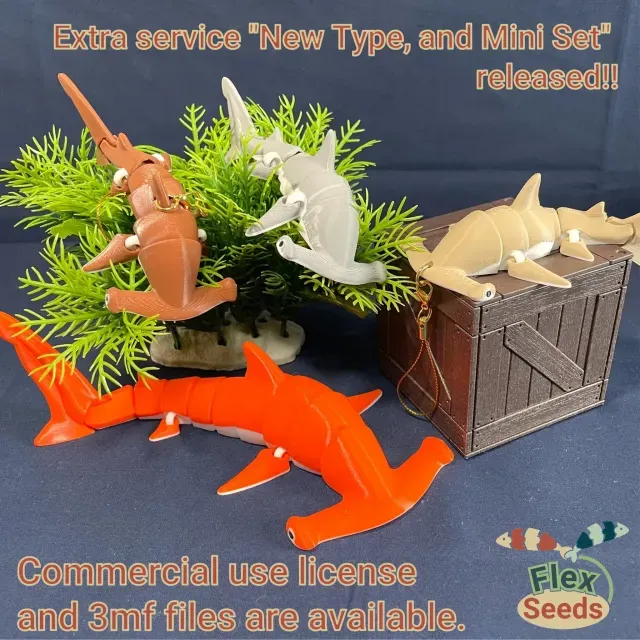 Flexi Hammerhead Shark (print-in-place) — Фото 3 из 9