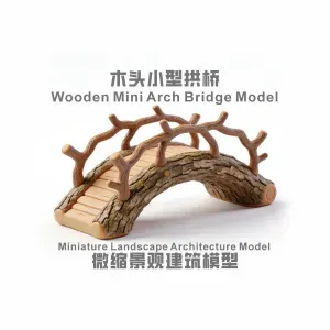 Wooden Mini Arch Bridge Model-Fantasy Secret Realm Series