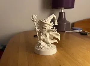 Axolotl Wizard Fantasy Figurine