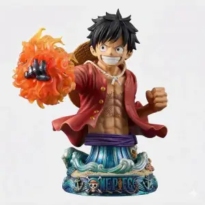 Monkey D. Luffy Bust STL – One Piece Captain Sculpture