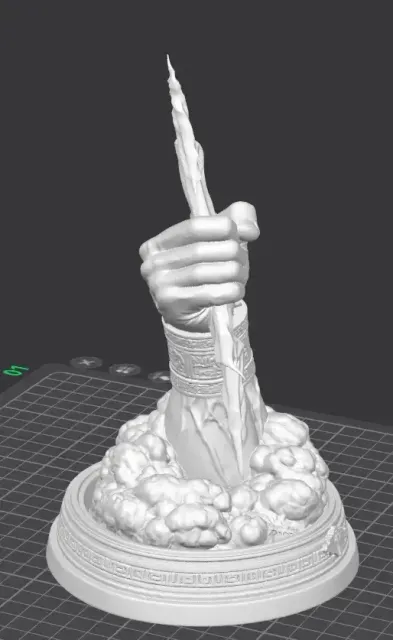 ⚡ Thunder Grasp Desk Statue (White Edition) — Фото 3 из 5