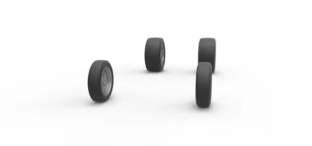 Wheel set of Vintage Front engine dragster V5 Scale 1:25 — Фото 4 из 9