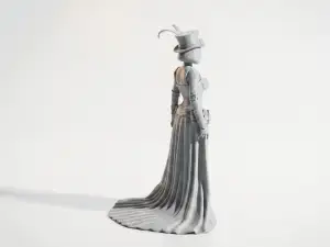Victorian Lady Figurine Female Character 3D Printable