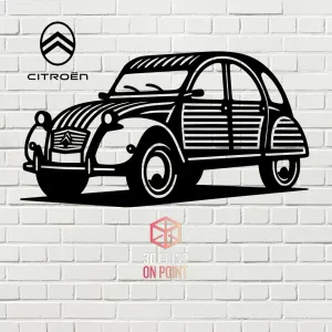 CITROEN 2CV - 2D WALL ART #2