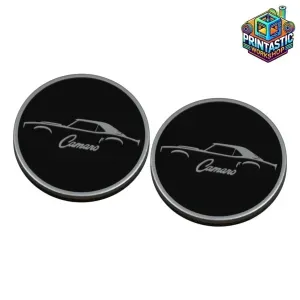 CAMARO CUP HOLDER INSERT – 70MM 3D PRINTED LOGO CAP