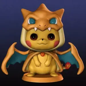 Pikachu traje Charizard