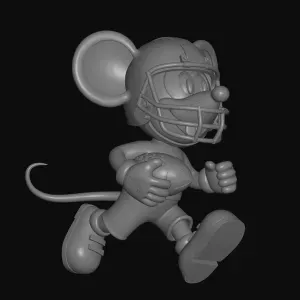 american football player Mouse figure