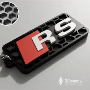 Audi RS logo keychain