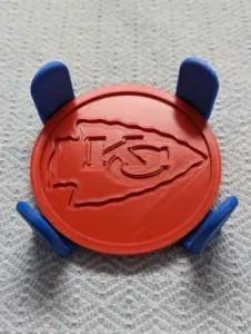 Kansas City Chiefs Coaster w/holder (holds 6)