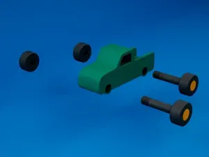 Modular Retro Toy Car Collection | 3 Classic Designs