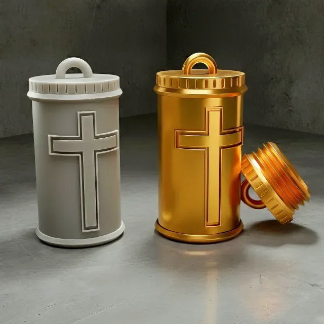 (FREE) Cross Container Pendant - Ideal for Small Treasures