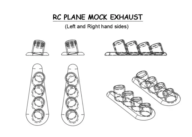 RC Plane Mock Exhaust — Фото 6 из 9