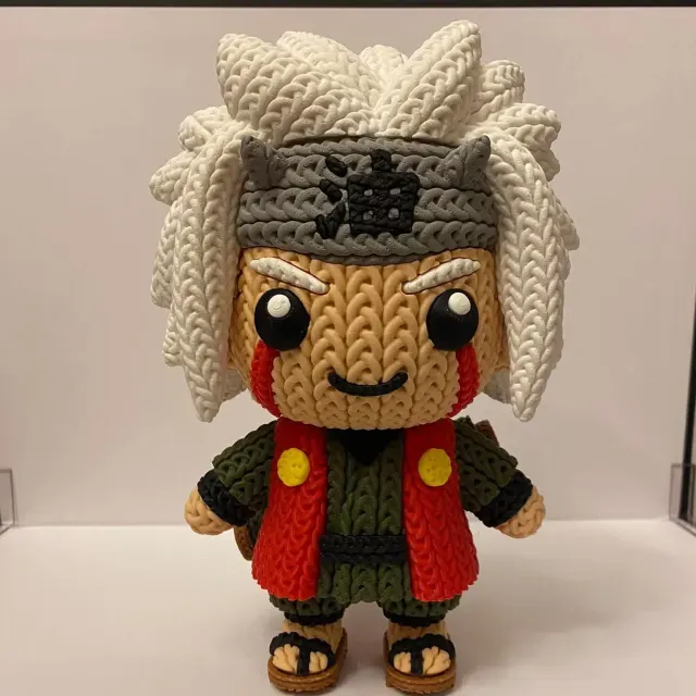Chibi knitted Jiraiya