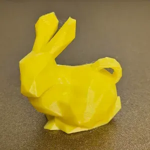 Low Poly Bunny Rabbit Keychain / Keyring