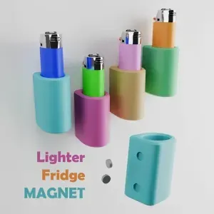 Lighter Holder Fridge Magnet