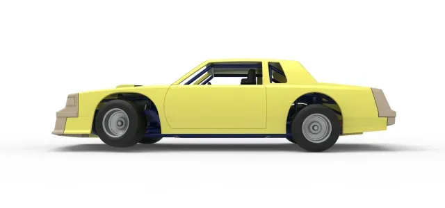 Vintage Dirt late model race car while turning Scale 1:25 — Image 7 of 9