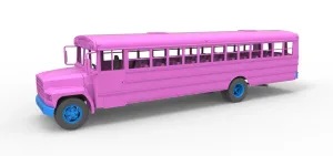 School bus for Figure 8 racing Version 2 Scale 1:25
