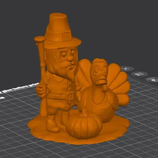 Pilgrim and Turkey Thanksgiving — Image 3 of 6