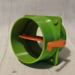 100mm duct butterfly valve