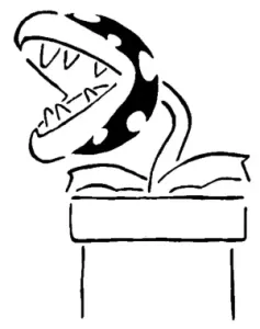 Piranha Plant stencil 6