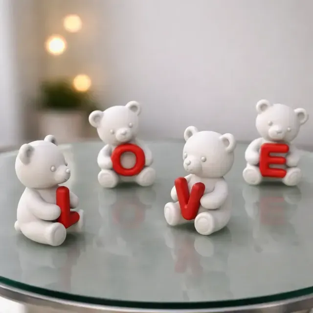 Love Toy Bear Figures Set — Image 4 of 9