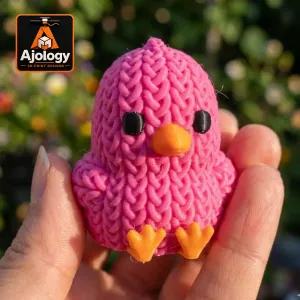 Knitted Cute Chick – STL & 3MF Files for 3D Printing