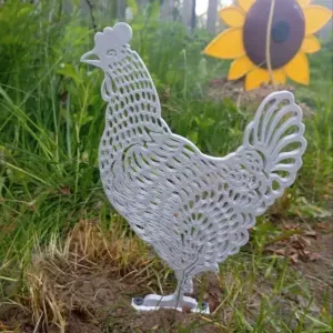 Garden figurine Chicken - flat