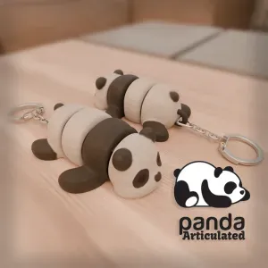 ARTICULATED PANDA KEYCHAIN