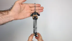 Dachshund Spring Fidget Keychain
