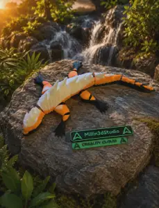 Articulated Fidget Flexi Tiger Dragon