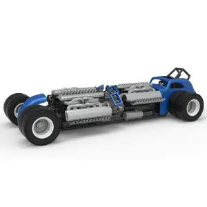 Vintage AWD Dragster Scale 1:25