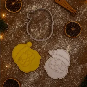 Santa Claus Cookie Cutter & Embosser